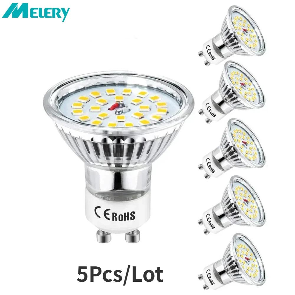 Melery GU10 LED  Ʈ , ҷΰ 6W , 60W ƮƮ,  ϱ  6000K 480 , 5 